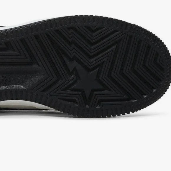 Bape The Bathing‎ Ape STA Bapesta Sneakers 5.5 Black/White Unisex New With Tags - Picture 3 of 15
